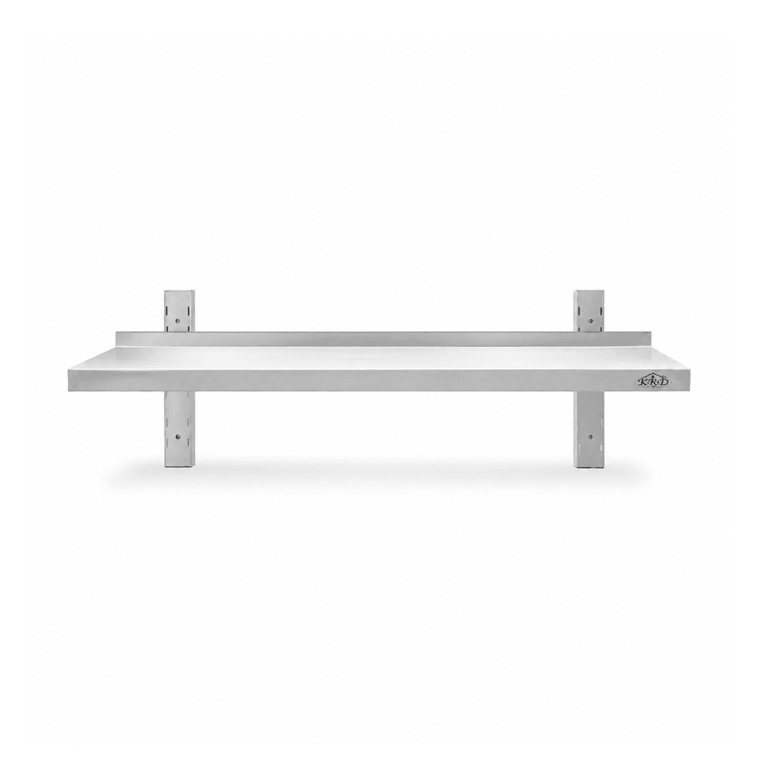 KRD Height Adjustable Wall Shelf 1 Level 2000 x 400mm Stainless Steel THWBS1R204