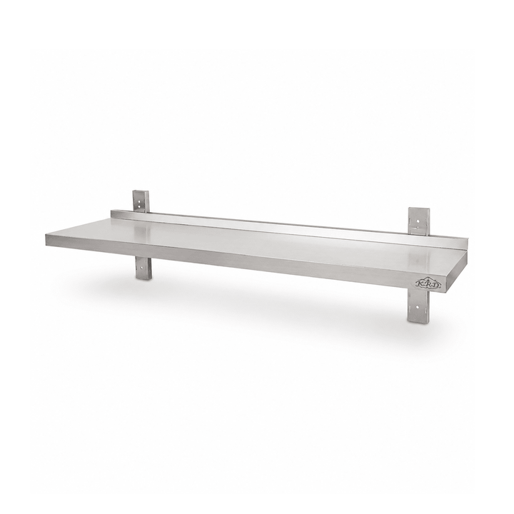 KRD Adjustable Wall Shelf 800mm Stainless Steel Single Tier WBS1R83