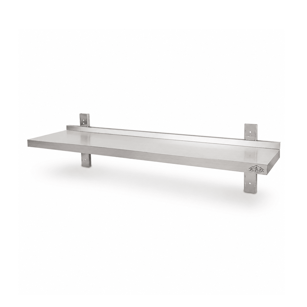 KRD Adjustable Wall Shelf 1500mm Stainless Steel Single Tier WBS1R153