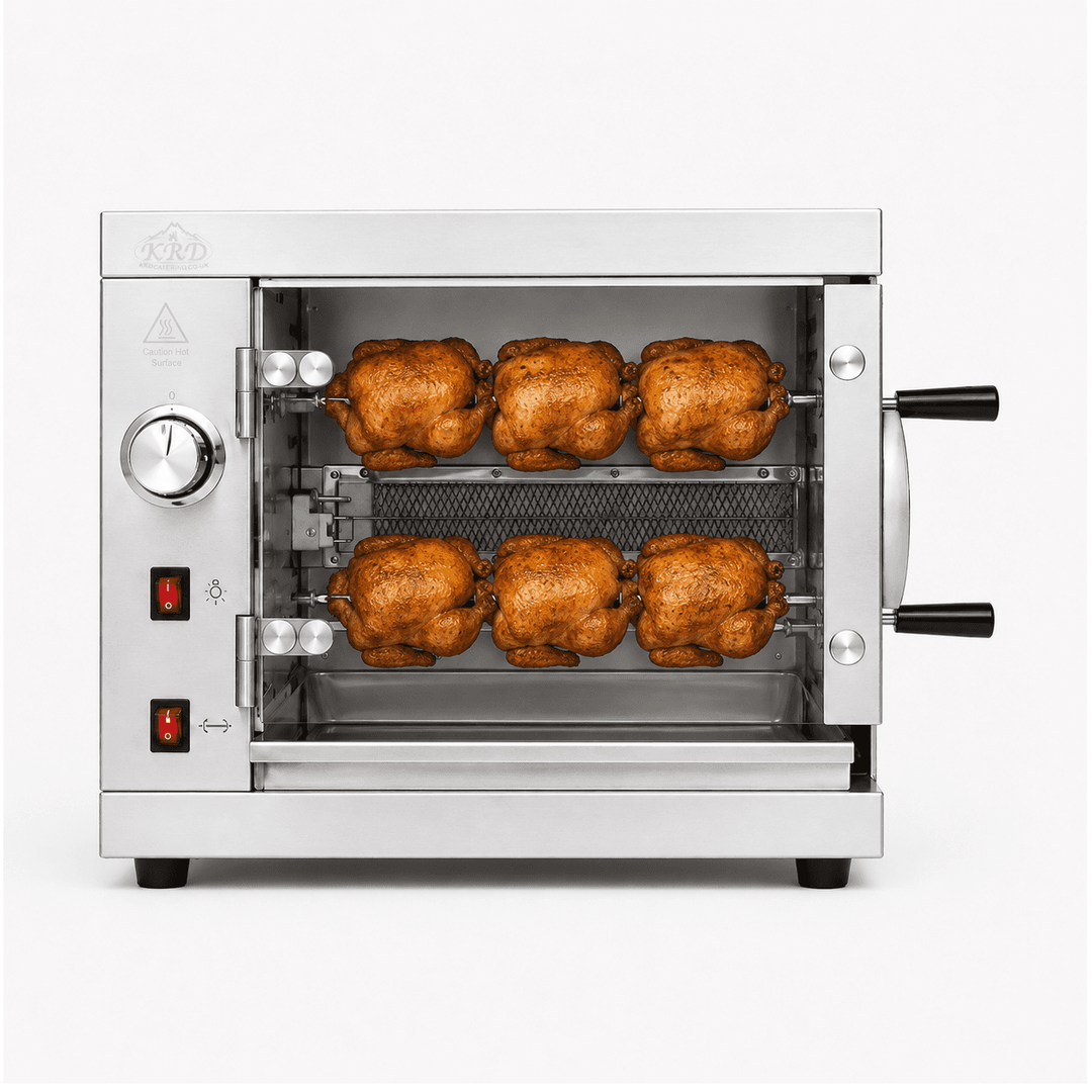 KRD Commercial Gas Chicken Rotisserie Oven 2 spit 6 chickens KY-2B