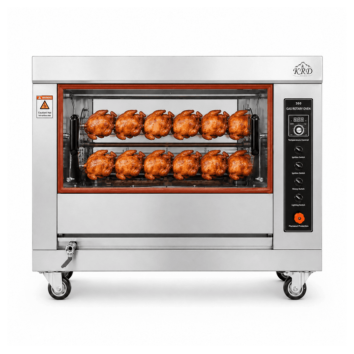 KRD Gas Chicken Rotisserie Oven 4 Basket 16 Chicken KY368