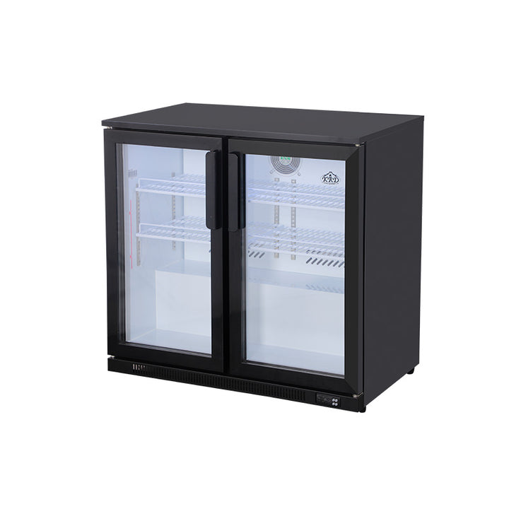 KRD Back Bar Cooler 2 Hinged Doors 220 Litres Drinks Cooler KBC-2