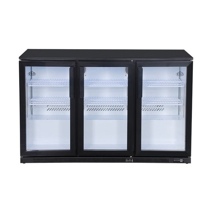 KRD Back Bar Cooler 3 Hinged Doors Drinks Cooler KBC-3