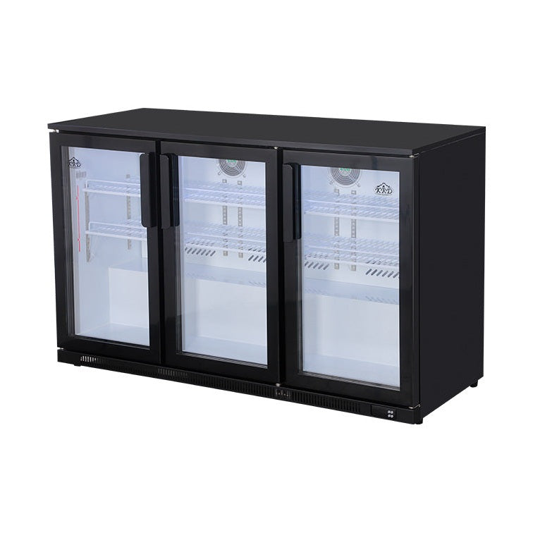 KRD Back Bar Cooler 3 Hinged Doors Drinks Cooler KBC-3