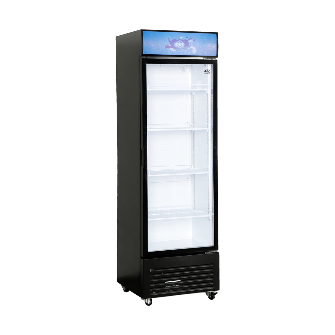 KRD Commercial Display Fridge 360L Single Door Glass Door 320W KD-600