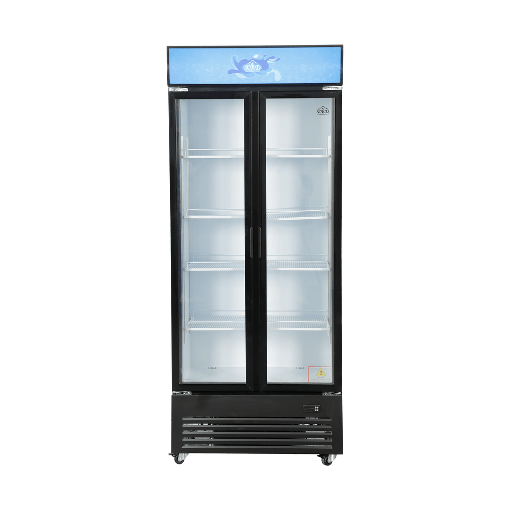 KRD Commercial Display Fridge 800mm Vertical Double Door KD-800