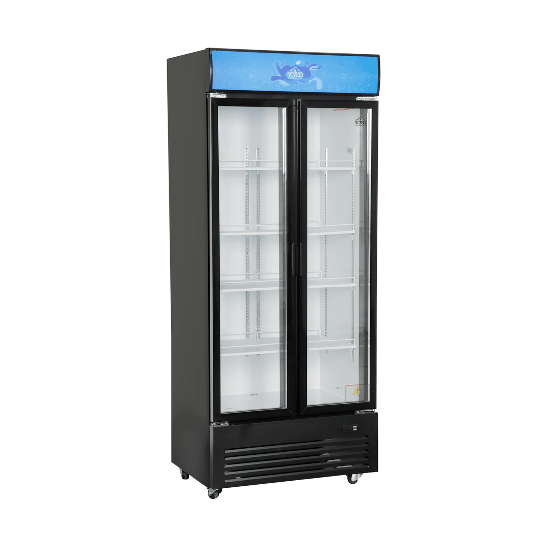KRD Commercial Display Fridge 800mm Vertical Double Door KD-800