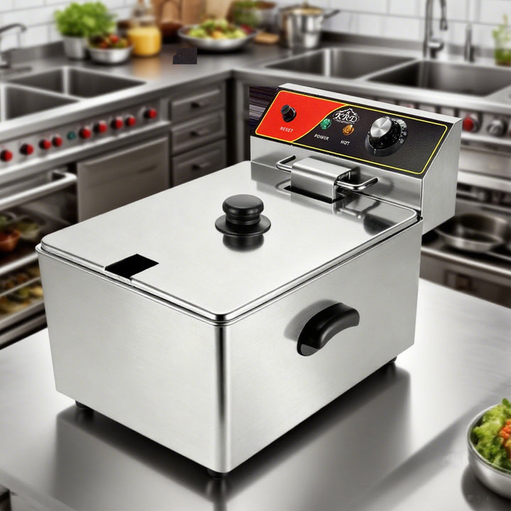 KRD Commercial Deep Fat Fryer Single 8 litres 3.25kW Countertop KEF-8L