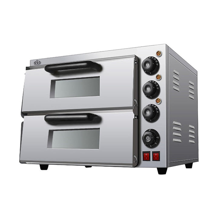 KRD Twin Deck Electric Pizza oven 4+4 pizzas of 8&