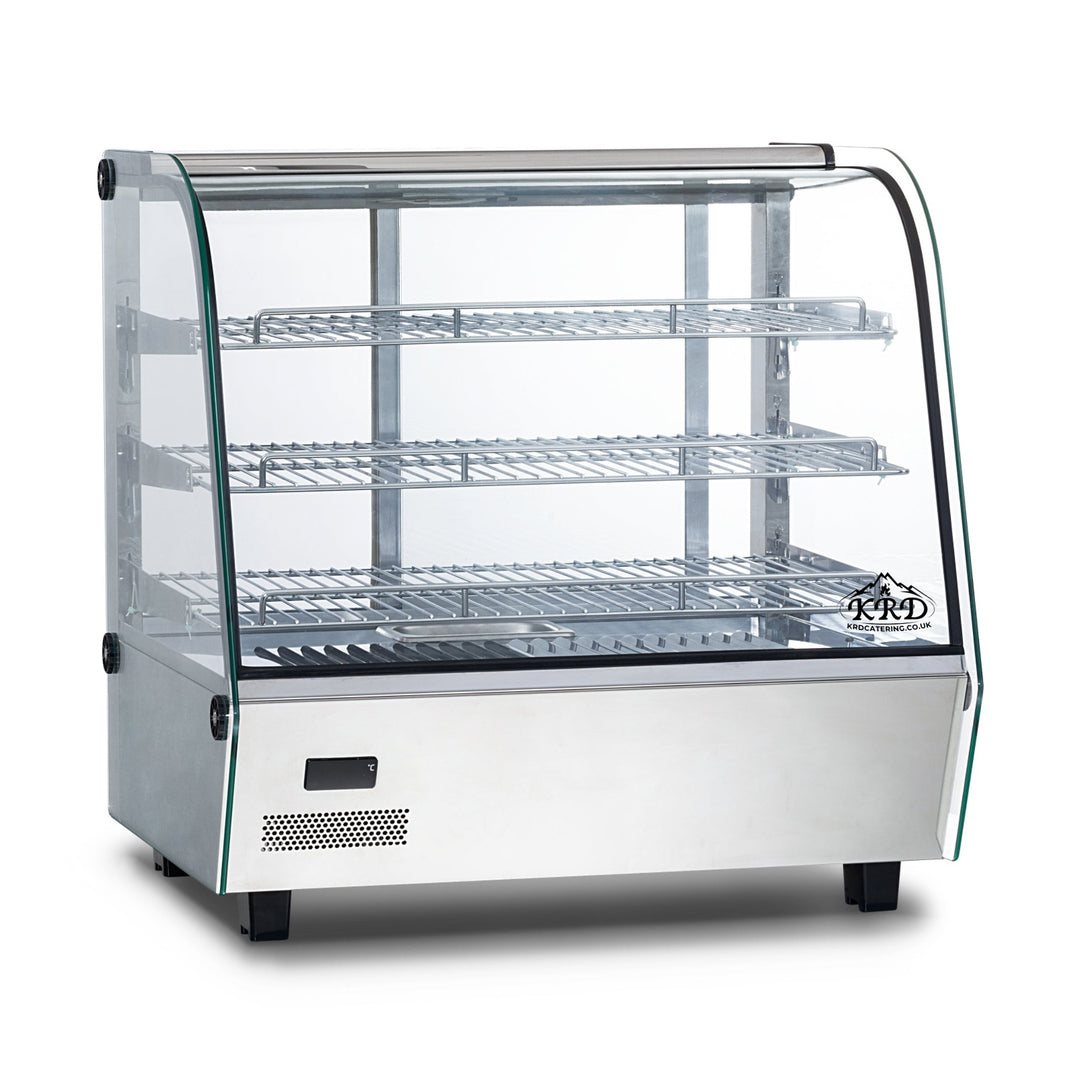 KRD Commercial Display Warmer 3 Shelf stainless steel 120 Litre KR-120L