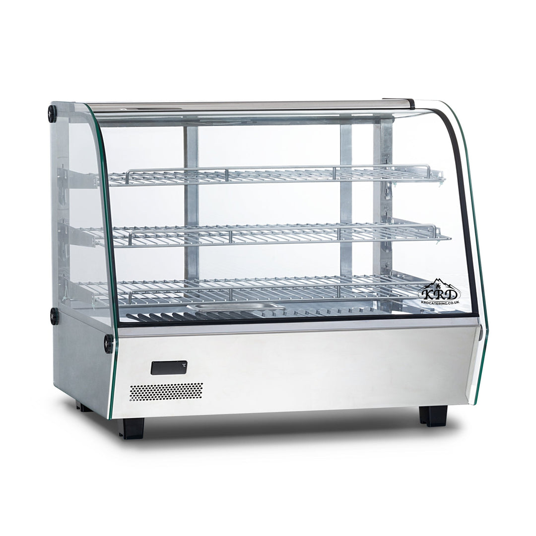 KRD Commercial Display Warmer 3 Shelf stainless steel 120 Litre KR-160L