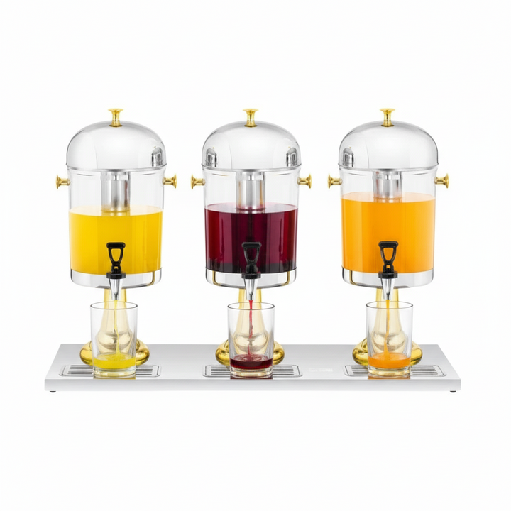 KRD Commercial Triple Juice Dispenser 3x8L DTJ006B