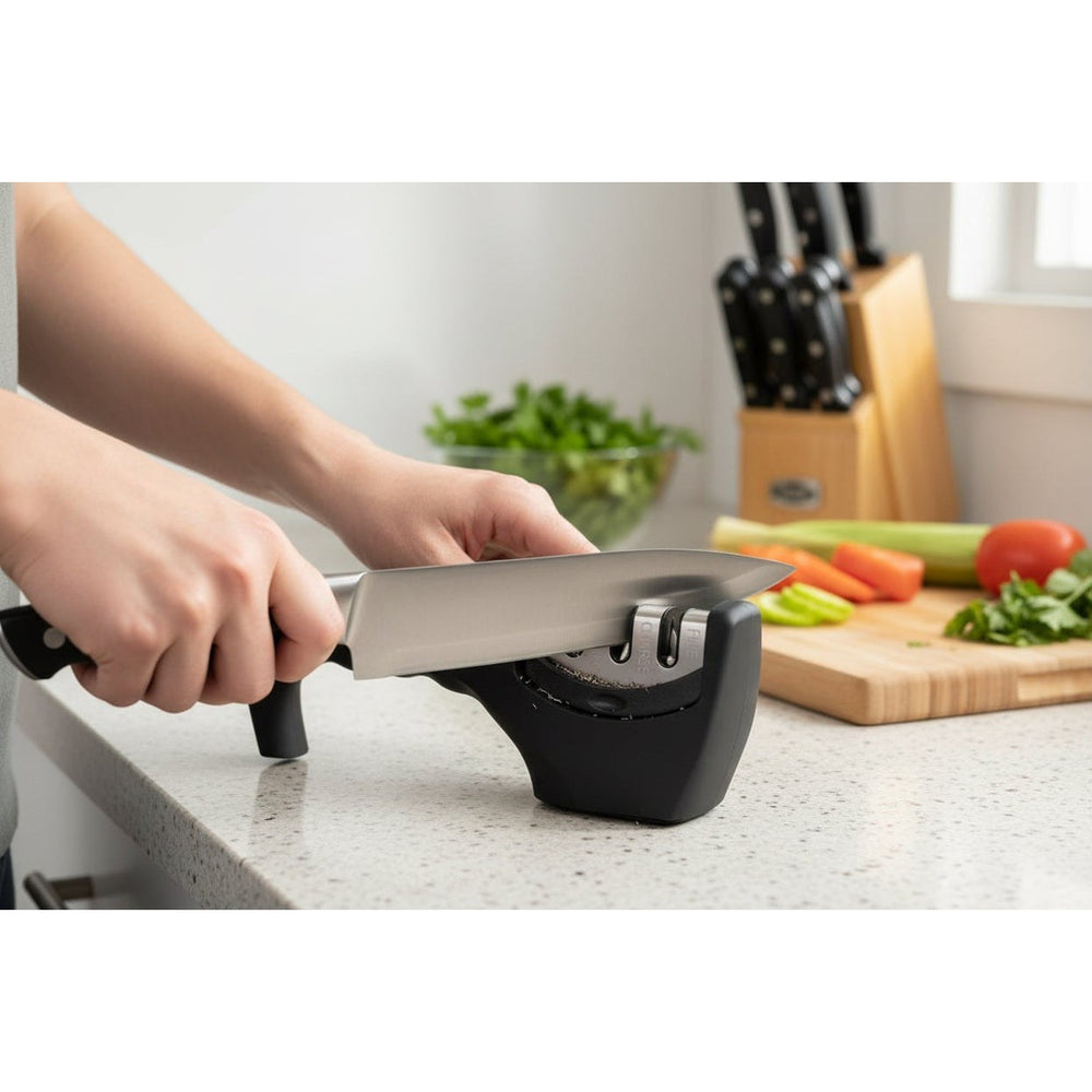 KRD 3 stage knife sharpener Tungsten Steel 200×70×55 mm KRD-001
