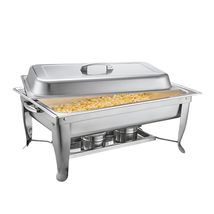 KRD Chafing Dish GN1/1 Stainless steel 9 litres 600x350x320mm Folding Frame DTC1015