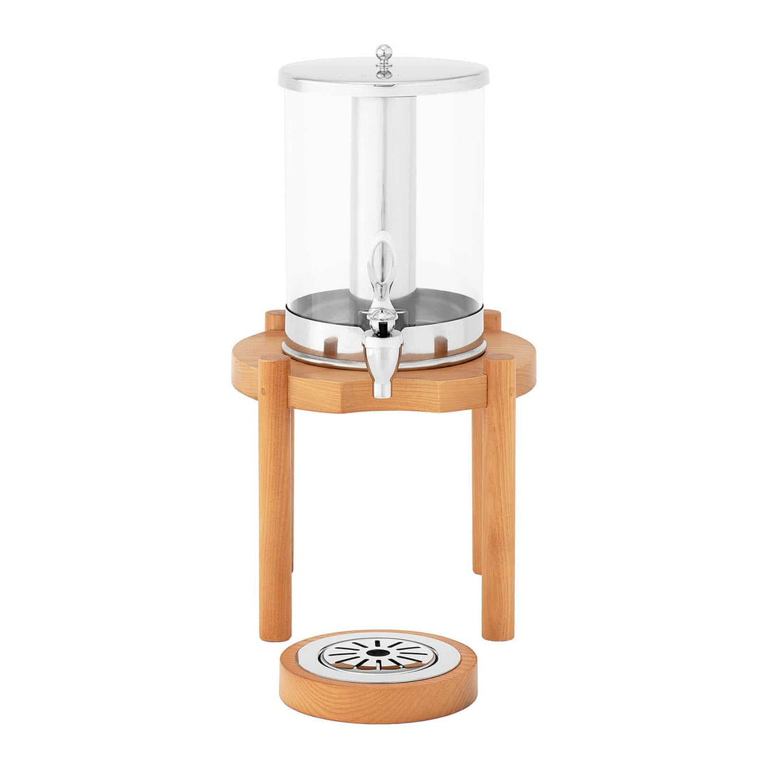 KRD Commercial Single Juice Dispenser 7 litres Walnut Wood DTJ011