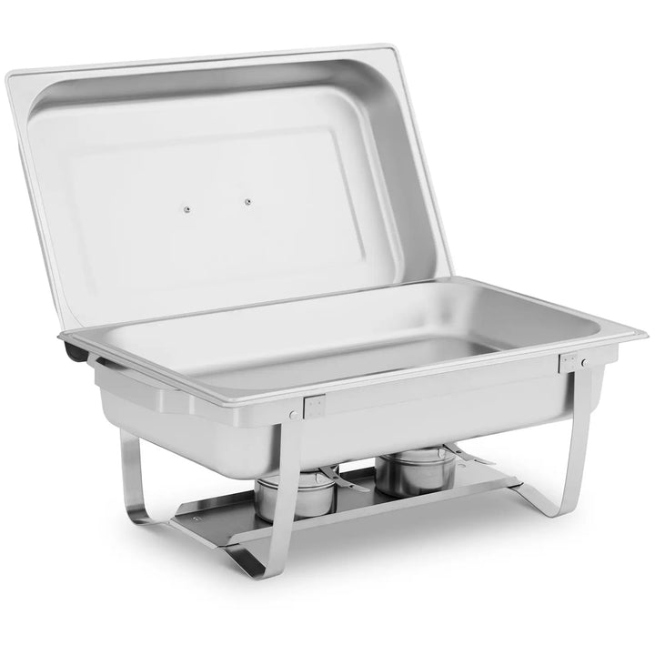 KRD Chafing Dish GN1/1 Stainless steel 9 litres 600x350x320mm Folding Frame DTC1014