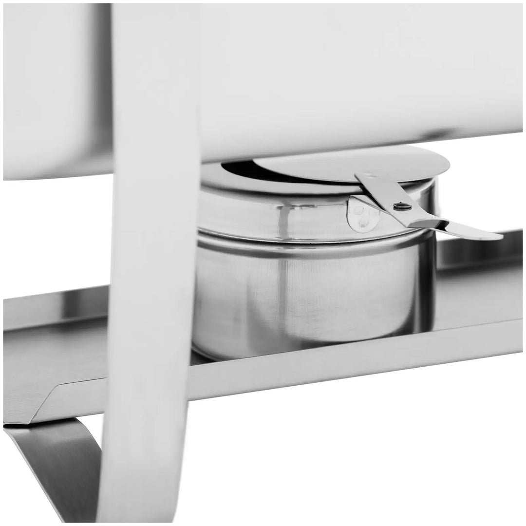 KRD Chafing Dish GN1/1 Stainless steel 9 litres 600x350x320mm Folding Frame DTC1014