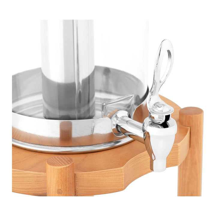 KRD Commercial Single Juice Dispenser 7 litres Walnut Wood DTJ011