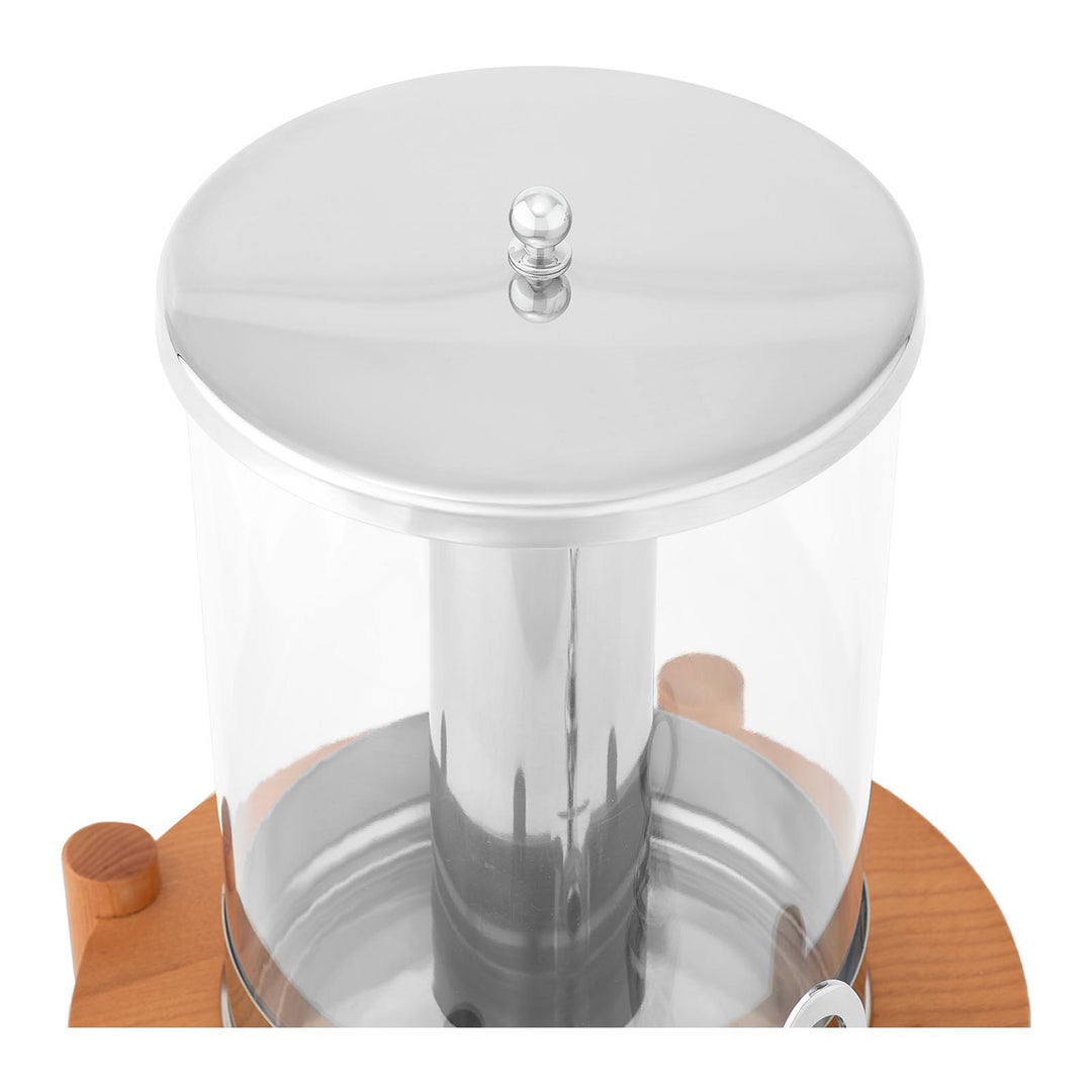 KRD Commercial Single Juice Dispenser 7 litres Walnut Wood DTJ011