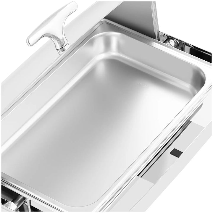 KRD Professional Roll top Chafer GN1/1 Stainless steel Mirror polish 9 litres DTC1104