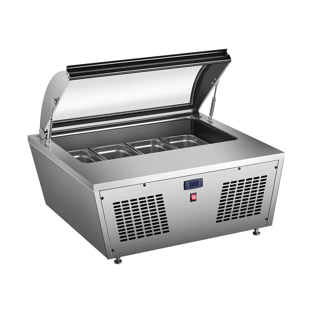 KRD Commercial Display Freezer 4 x 5L pan 655x740x385 KRD-85L