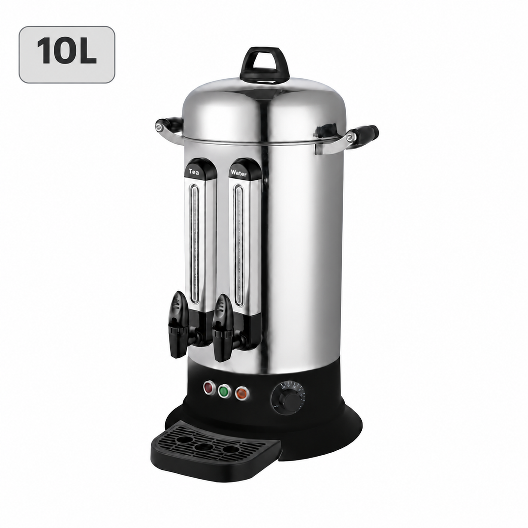 KRD Commercial Tea Urn 10L Double Tap 1500W KTU-10B