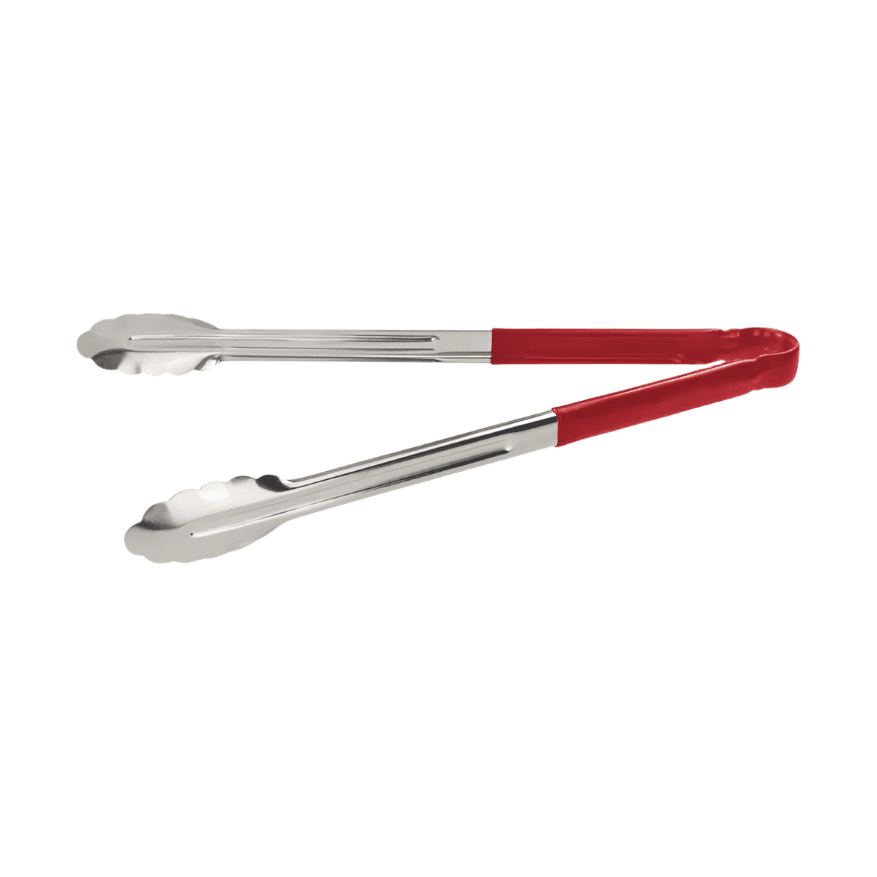 Color Code Tongs KRD Colour Coded Red Utility Serving Tongs clip 380mm 15