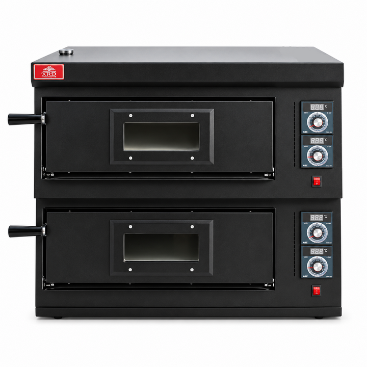 KRD Commercial Gas Double Deck Pizza Oven 9.2kW LPG KPO-G2