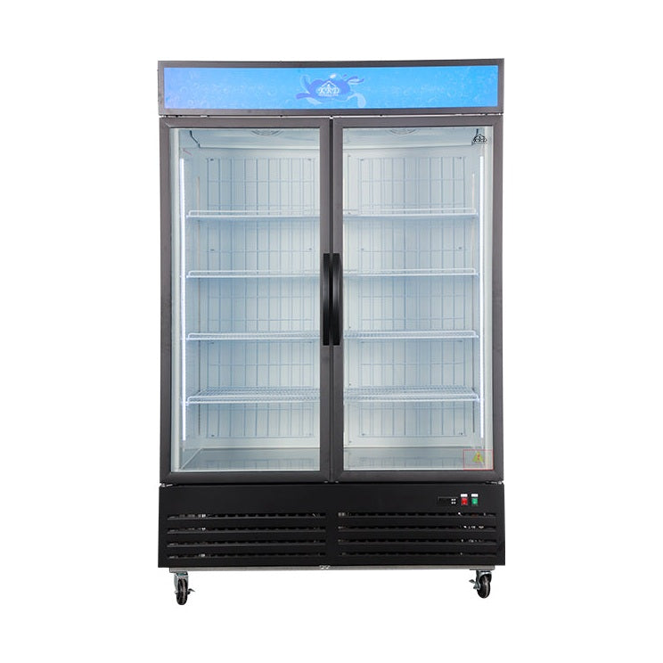 KRD 1040L Double Glass Door Display Freezer Upright Commercial LD1040M2W