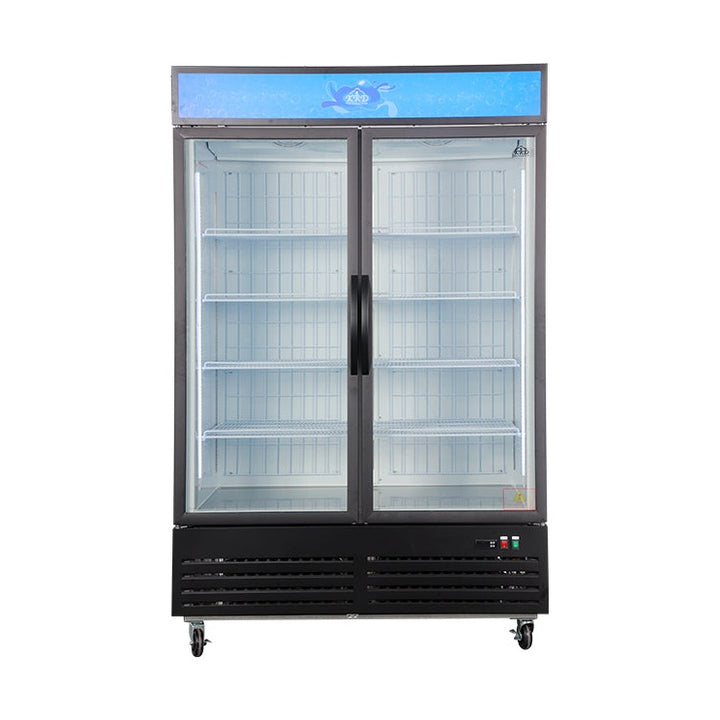 KRD 1040L Double Glass Door Display Freezer Upright Commercial LD1040M2W