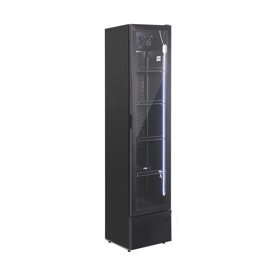 KRD Commercial Slim Bottle Cooler Single Glass Door 39cm LGZ150WP