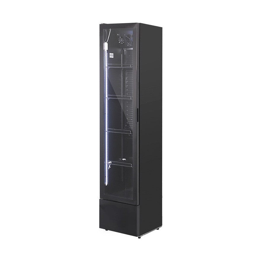 KRD Commercial Slim Bottle Cooler Single Glass Door 39cm LGZ150WP