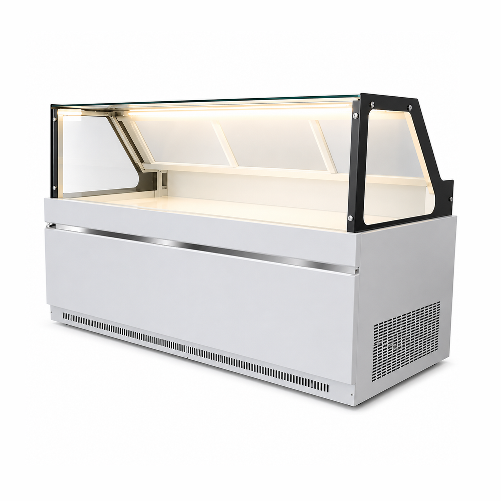 KRD Straight Glass Serve Over Deli Counter 1600mm SH1600N