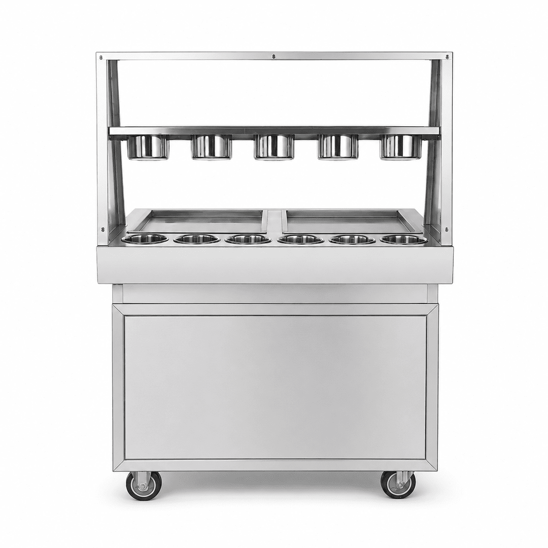 KRD Fried Ice Cream Roll Machine 25-35L/h 2000W KIC360F2