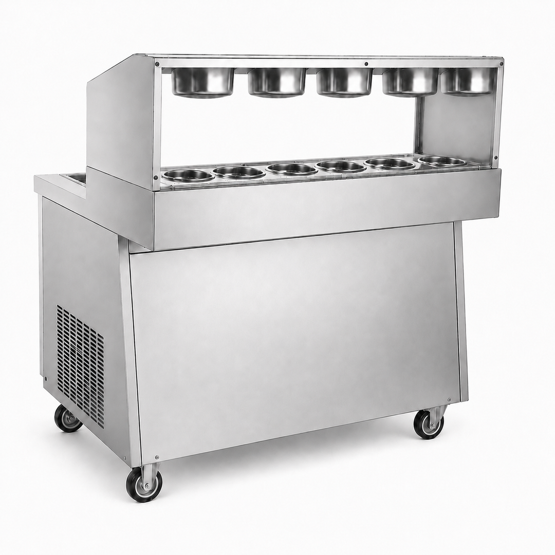 KRD Fried Ice Cream Roll Machine 25-35L/h 2000W KIC360F2