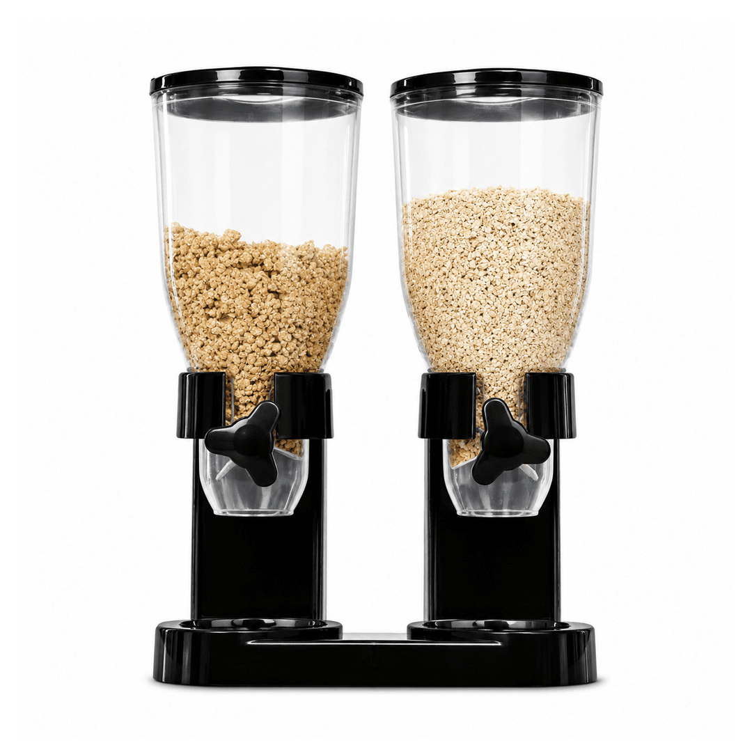 KRD Double Cereal Dispenser 3L Buffet Countertop DTJ081