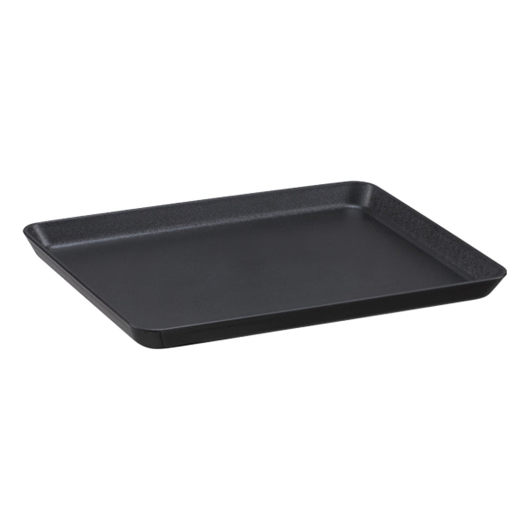 KRD Steak Serving Trays polypropylene 280*210*20, black tray, ideal for commercial kitchen equipment, strong and lightweight.