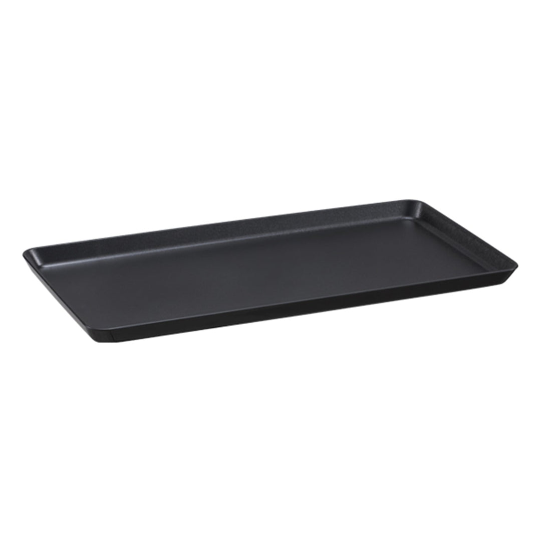 KRD Steak Serving Trays polypropylene 420*210*20 for commercial kitchen equipment in black, suitable for restaurant service.
