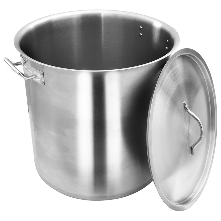 KRD Professional Stew pan/Stock pot with Lid Stainless steel 186 litres 60X70cm