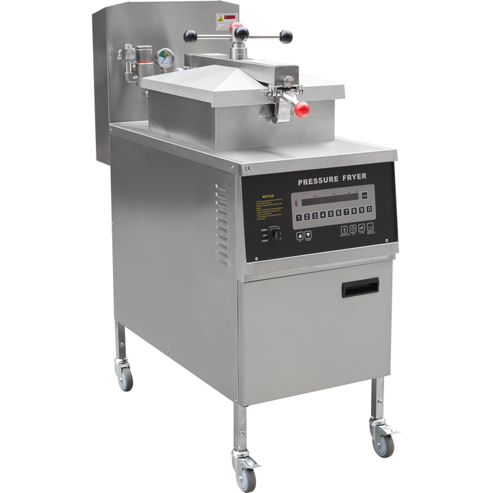 KRD Commercial Natural Gas Chicken Pressure Fryer 24 litres 4 Head PFG600