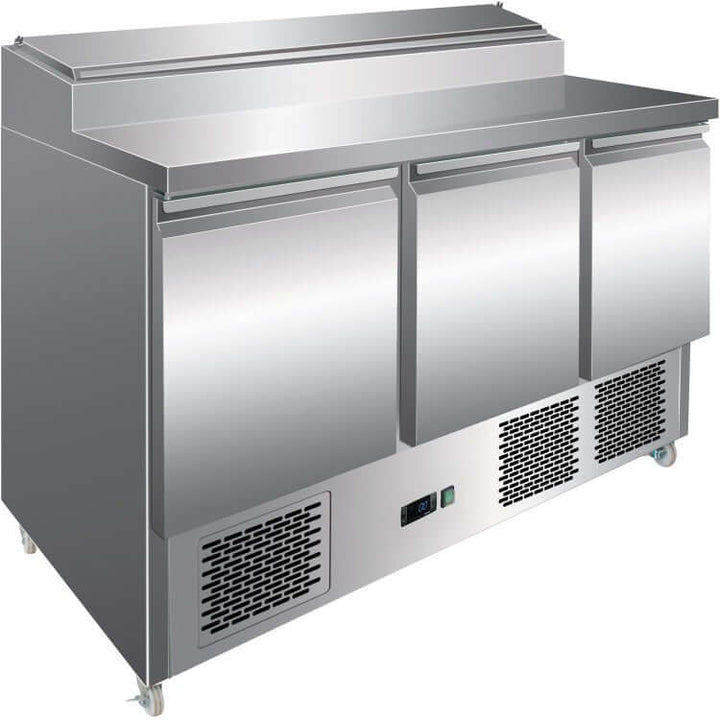 Refrigerated Prep Table 3 doors Sandwich top 8xGN1/6 ECPS300