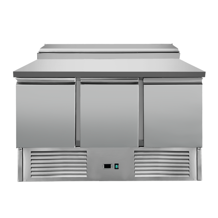 Refrigerated Prep Table 3 doors Sandwich top 8xGN1/6 ECPS300