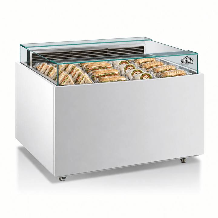 KRD Commercial Refrigerated Open Top Sandwich Display Cooler 90L 900mm KR-900L
