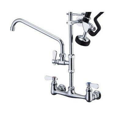 KRD Pre Rinse Spray Unit Deck mounted Double inlet Height 600mm Stainless steel MNPR5100C-AO