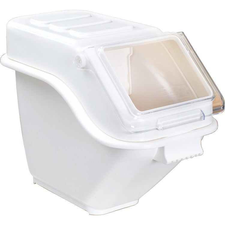 KRD Polypropylene Ingredient Bin Transparent lid 24 Litre for commercial kitchen storage of dried ingredients.