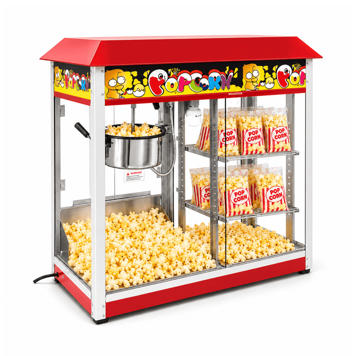 KRD Commercial Popcorn Machine 2 Shelf Warm Showcase 1800W KRPWS11