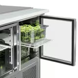 KRD 2 Door Saladette Counter Fridge with chopping board 240L
