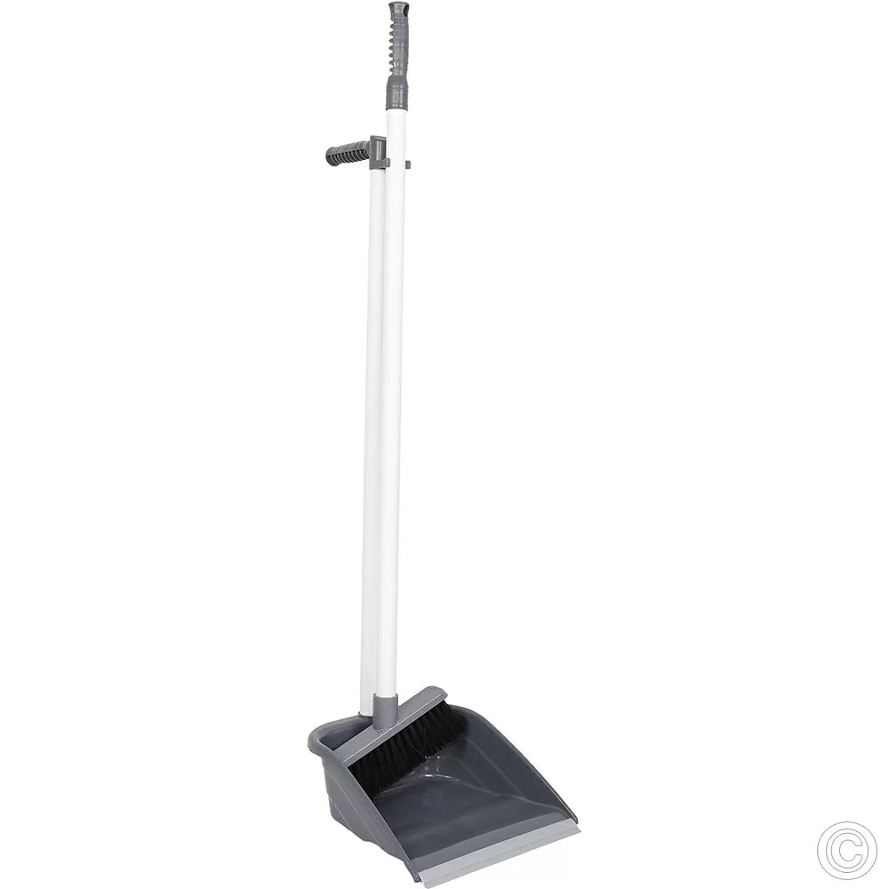 KRD Long Handle Dustpan Brush 23cm Width