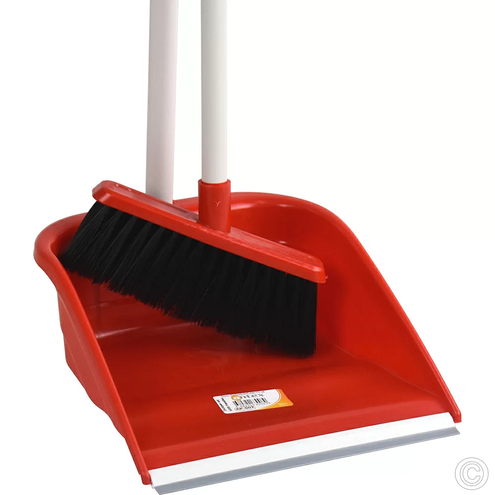 KRD Long Handle Dustpan Brush 23cm Width