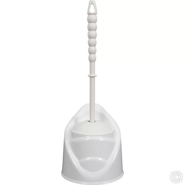 KRD Luxury Toilet Brush and Holder set White